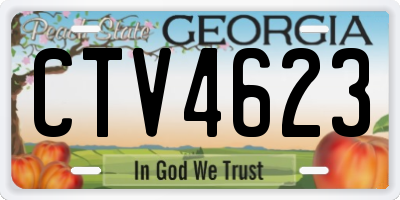 GA license plate CTV4623