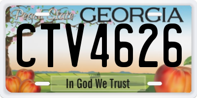 GA license plate CTV4626