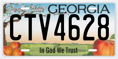 GA license plate CTV4628