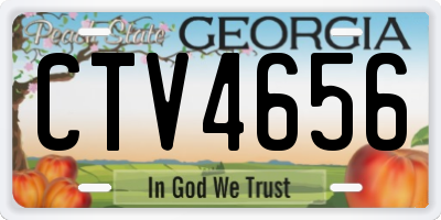 GA license plate CTV4656