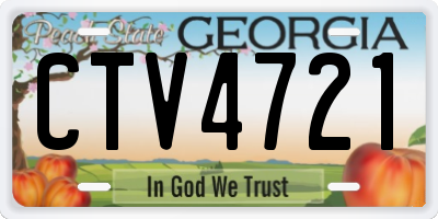 GA license plate CTV4721
