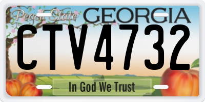 GA license plate CTV4732