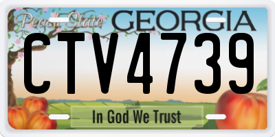 GA license plate CTV4739