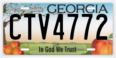 GA license plate CTV4772