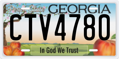 GA license plate CTV4780