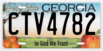 GA license plate CTV4782