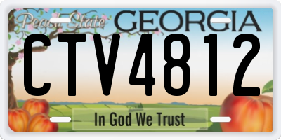 GA license plate CTV4812