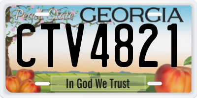 GA license plate CTV4821