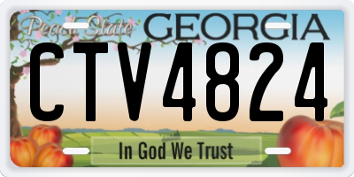 GA license plate CTV4824