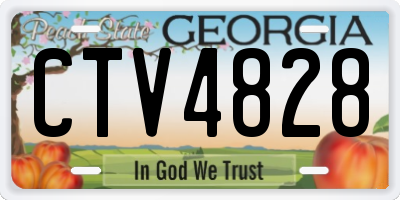 GA license plate CTV4828