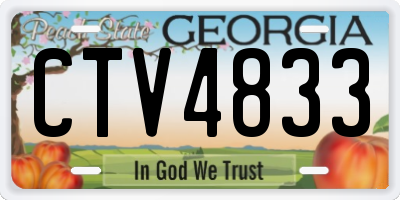 GA license plate CTV4833