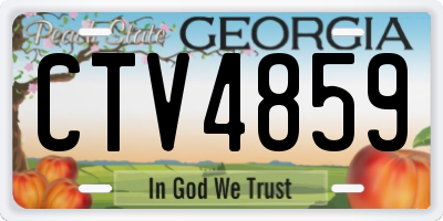 GA license plate CTV4859