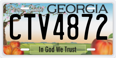 GA license plate CTV4872