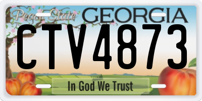 GA license plate CTV4873