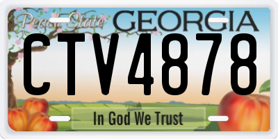 GA license plate CTV4878