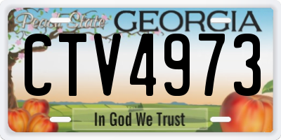 GA license plate CTV4973