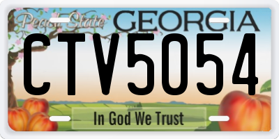 GA license plate CTV5054