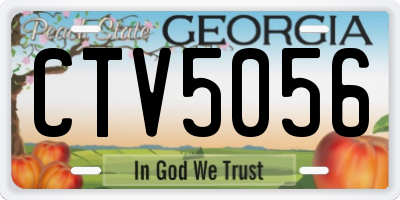 GA license plate CTV5056