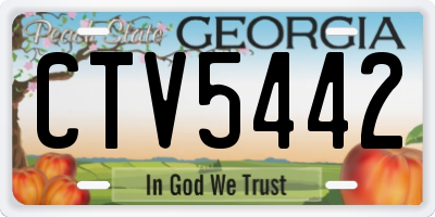 GA license plate CTV5442