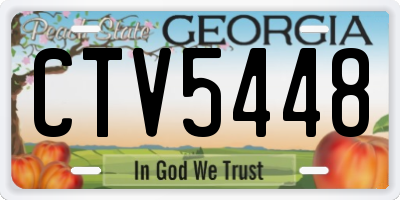 GA license plate CTV5448