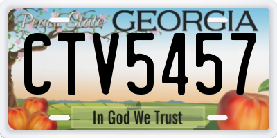 GA license plate CTV5457
