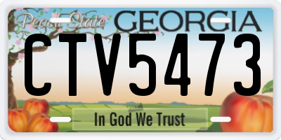 GA license plate CTV5473