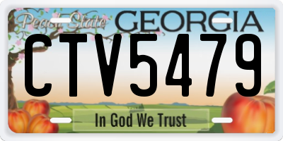 GA license plate CTV5479