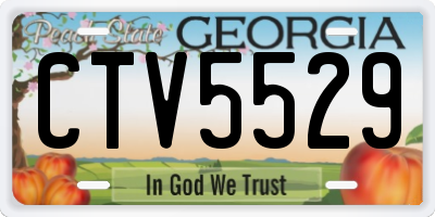 GA license plate CTV5529