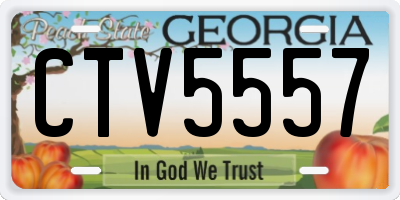 GA license plate CTV5557