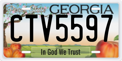 GA license plate CTV5597