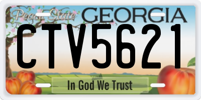 GA license plate CTV5621