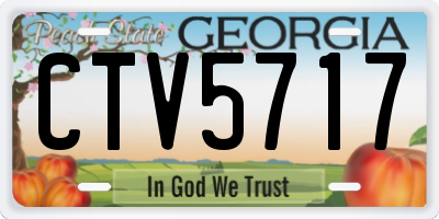 GA license plate CTV5717
