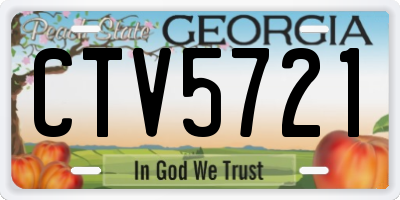 GA license plate CTV5721