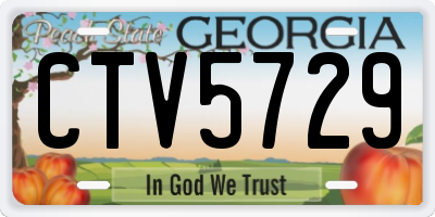 GA license plate CTV5729