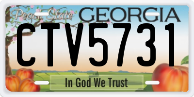 GA license plate CTV5731