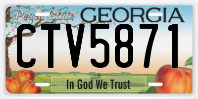 GA license plate CTV5871