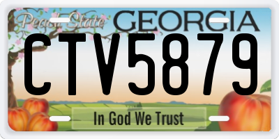 GA license plate CTV5879