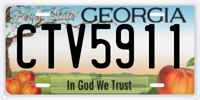 GA license plate CTV5911
