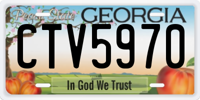 GA license plate CTV5970