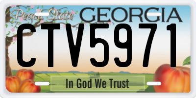 GA license plate CTV5971