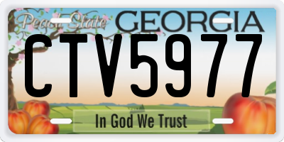 GA license plate CTV5977
