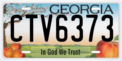 GA license plate CTV6373