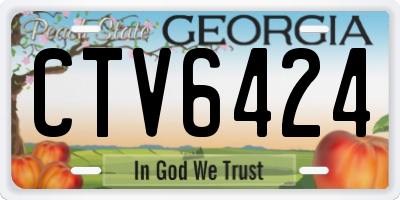GA license plate CTV6424