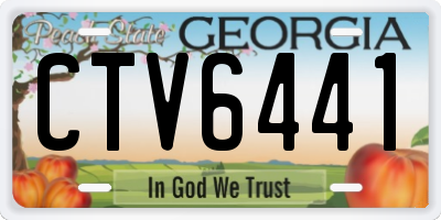 GA license plate CTV6441
