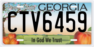GA license plate CTV6459