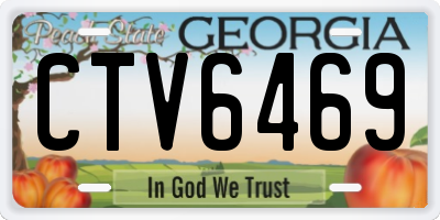 GA license plate CTV6469