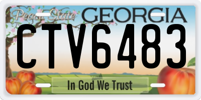 GA license plate CTV6483