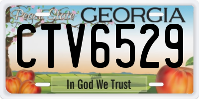 GA license plate CTV6529