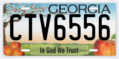 GA license plate CTV6556