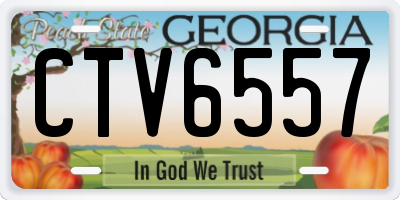 GA license plate CTV6557